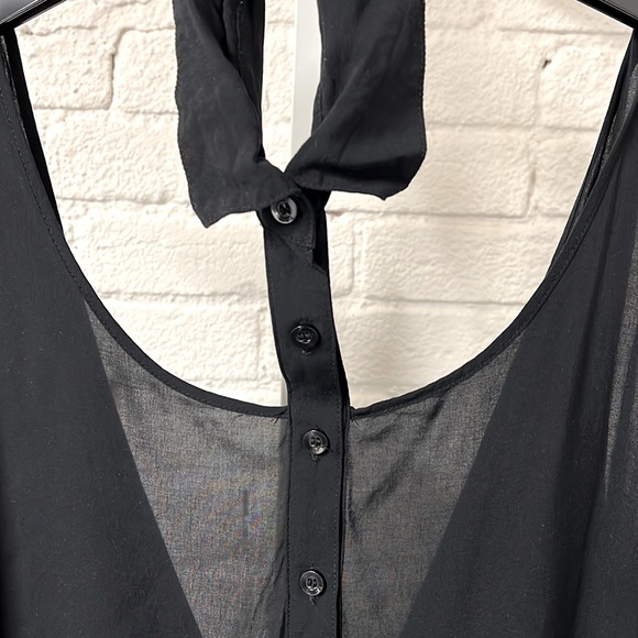 BCBGeneration Sz L Collared Cutout Babydoll Dress - Picture 4 of 9